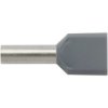 Końcówka tulejkowa izolowana HI 2X4/12 szara E08KH-02020102101 /100szt./