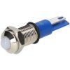 R-TECH 657034 Panel Indicator 8mm Domed 24V Whi Nickel Brass