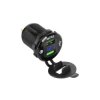 Ładowarka - zasilacz 5V/3A montażowy 12/24V 2xUSB QC 3.0 z miernikiem napięcia / PY-CHR0004