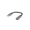 Adapter Displayport(M)-HDMI(F) 4K na kablu 20CM srebrny Lanberg
