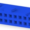 Socket housing, 20 pole, pitch 2.54 mm, straight, blue, 2-1658527-3