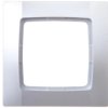 KARO Ramka pojedyncza srebrny perłowy R-1S/43