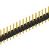 Pin header, 20 pole, pitch 2.54 mm, straight, black, 10048075
