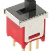 Przełącznik suwakowy, DPDT, montaż PCB, 20V ac/dc, 400 mA przy 20 V, -30 → +85°C, RS PRO