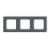 Mini Ramka Potrójna Grafitowy Mat 28Mr-3