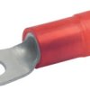 Insulated forked cable lug, 10 mm², 6.4 mm, M5, red, 652C6