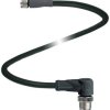 Pepperl+Fuchs 70122191 Złącze konfekcjonowane czujnika/aktuatora V3-GM-BK0,6M-PUR-U-V11-W, piny: 3, 3, 0.6 m, 1 szt.