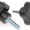 Pokrętło mocujące M5 długość gwintu: 16mm średnica pokrętła 25mm średnica gwintu: 5mm Z wieloma pokrętłami Kołek