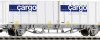 Wagon kontenerowy Piko H0 58732 Wagon kontenerowy pocztowy H0 z 2x 20`Container Cargo Domino firmy SBB
