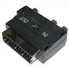 SCART wtyk-3x RCA gniazdo +przełącznik