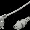 Cold appliance connection cable, 1.8 m, grey