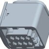 TE Connectivity Obudowa złącza pin żeńskiego na kabel HDSCS, MCP Ilość pinów 8 2-1418479-1 1 szt.