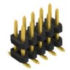 Pin header, 10 pole, pitch 2 mm, angled, black, SLY12SMD05110G