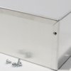 Aluminum enclosure, (L x W x H) 127 x 102 x 76 mm, natural, IP32, 1411FBLU