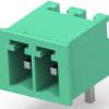 PCB terminal, 2 pole, pitch 3.5 mm, AWG 30-14, 11 A, pin, green, 284512-2