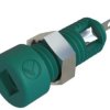 Gniazdo bananowe Żeński Połączenie lutowane typ Gniazdo bananowe Zielony 6A Hirschmann Test & Measurement rozmiar 2mm