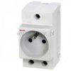 Gniazdo 2P+Z; montaż na szynę DIN; 16A;230V