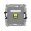 MINI Mechanizm gniazda światłowodowego/optycznego pojedynczego szary mat 27MGOP-1