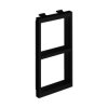 Adapter CIMA poziomy 2x K45 szary grafit