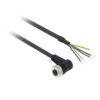 Konektory okablowane kątowe żeńskie M12 5 pinów kabel 2m XZCP1264L2 SCHNEIDER ELECTRIC