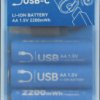 Li-ion battery, AA (Mignon), 1.5 V, 1300 mAh, USB-C, 4-pack