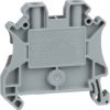 Terminal block, 2 pole, 0.2-4.0 mm², clamping points: 2, gray, screw connection, 32 A, NSYTRV42