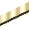 Pin header, 30 pole, pitch 2.54 mm, straight, black, 10048825