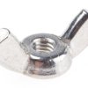 Nakrętka motylkowa gwint M4 A2 304 długość skrzydła 18mm Stal nierdzewna RS PRO