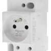 Gniazdo modułowe, Schneider Electric Szyna DIN 2+E 16A Biały Typ E