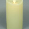 Znicz świeczka LED 150mm efekt wosku kremowy (Timer 8h)