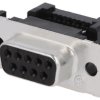 D-Sub 9-pin wtyk żeńskie na taśmę IDC rozmiar 1 (DE) 1658612-4