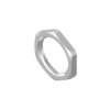 Connector Hex nut M16 Silver