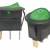 Przełącznik 12V podświetlany zielony