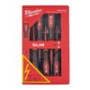 Zestaw 7 wkrętaków izolowanych VDE płaskie Phillips 2,5-5,5mm PH1-PH2 próbnik napięcia 4932478739 MILWAUKEE