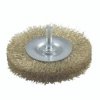 Szczotka tarczowa do wiertarek - Drut falisty, mosiądzowany, 75 mm Bosch Accessories N/A N/A Ø trzonka 6 mm 2609256529 1
