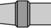 Soldering tip, chisel shaped, Ø 6.9 mm, (T x L x W) 0.4 x 35 x 0.8 mm, 425 °C, PT H8