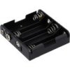 BAT4xR6-BK Koszyk na baterie na klips wymiary: 63 x 58 x 16 mm