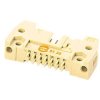 Male connector, 64 pole, pitch 2.54 mm, straight, beige, 09195646904