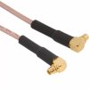 Coaxial cable, MMCX plug (angled) to MMCX plug (angled), 50 Ω, RG-178, grommet black, 914 mm, 265104-08-36.00