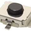Klosz do przycisku dotykowego SPST 50 mA przy 12 V AC 1.6mm 0.4mm Przewlekany