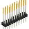 Pin header, 20 pole, pitch 2.54 mm, straight, black, 10053679