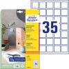 Avery-Zweckform L7120-25 QR Code Labels 35x35mm Opaque White 875 Labels 25 Sheet