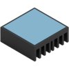 Heatsink, (L x W x H) 24 x 24 x 9 mm, 15.41 K/W, black anodized, 40905112092424