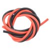 High Temperature Resistant Silicone Wire (10AWG 6mm2 1m Red & Black)