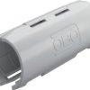 Connecting sleeve, (L x H) 65 x 23 mm, head Ø 20 mm, PP, light gray, for M20, 2154083