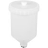 Sealey PC01 Paint Spray Gun Pot with Brass Fitting 600ml - White