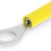 Insulated ring cable lug, 0.12-0.4 mm², AWG 26 to 22, 4.34 mm, M4, yellow, 321021