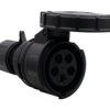 Gniazdo Siłowe Czarne 16A 5P Ip67 Estradowe F7.0166