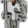 Plug, push-in connection, 0.14-1.5 mm², 1 pole, 17.5 A, 6 kV, gray, 3212688