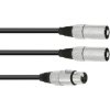 Omnitronic 30225204 Audio & Video Cable Assemblies black 1m length